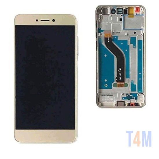 TOUCH+DISPLAY+FRAME HUAWEI P8 LITE 2017 DOURADO